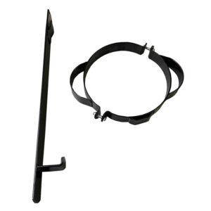 Black local-application bracket for container 16-25lt