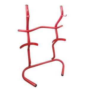 Double floor stand for extinguishers dry powder
