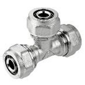 Tee connector, aluminium pipe Ø16xØ16x1/2’’