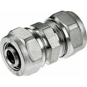 Socket connector, aluminium pipe Ø16xØ16mm