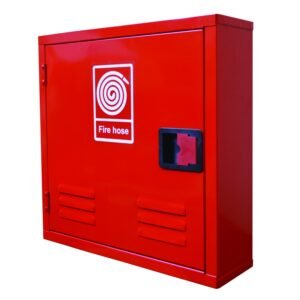 Small empty fire hose cabinet