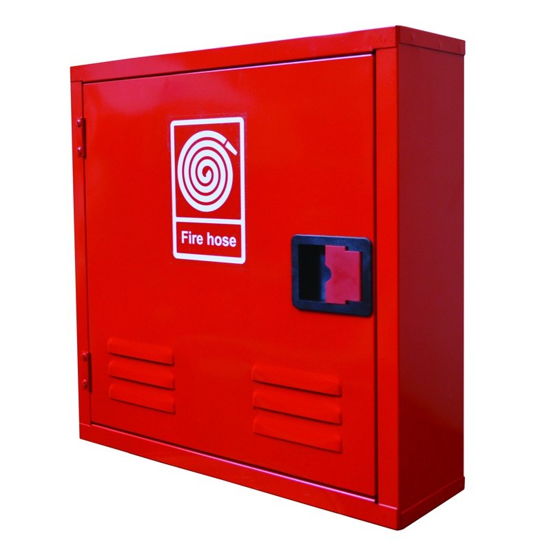 Small empty fire hose cabinet