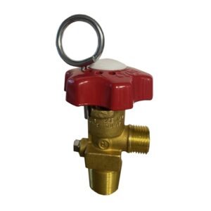 Tap-type valve, for CO2 extinguisher