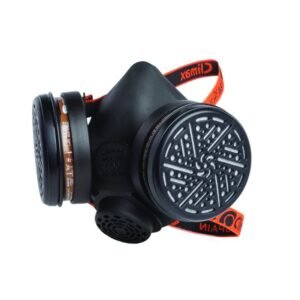 Half-face mask with position for 2 filters