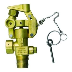 Valve for fire cylinders CO2